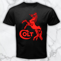 Colt Horse Guns Firearms Men’s Black Graphic T Shirt Freeships