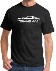 1979 1980 1981 Pontiac Trans Am Firebird Outline Design Tshirt NEW COLORS