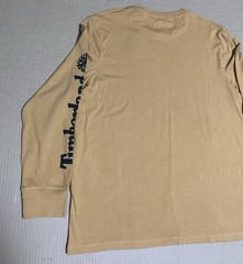 Timberland Shirt Mens XL TAN Long Sleeve Box Logo Graphic Tee – NEW with tag