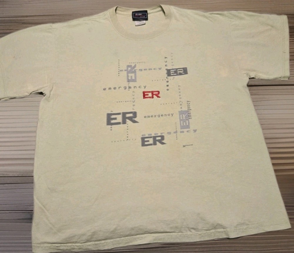 Vintage ER NBC Experience Store T Shirt XL 2002 Y2K 90s Medical Tee