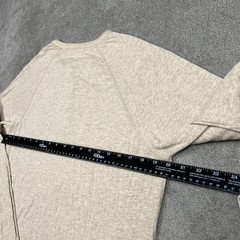 Faherty Cloud Cotton Henley Shirt Mens Medium Tan Long Sleeve Pima Cotton Modal