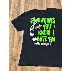 Ripple Junction Beetlejuice T-Shirt Mens XL Black Unisex Sandworms Quote Good