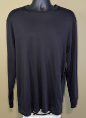 Daniel Cremieux Men’s Large Long Sleeve Pima Cotton Black Crew Neck T-Shirt