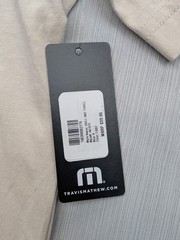 New Travis Mathew Grill Thrill Life of The Party Skeleton TShirt Mens Small Tan