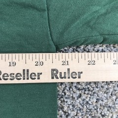Vintage Russell Athletic Mens Medium Dark Green Short Sleeve Henley NuBlend