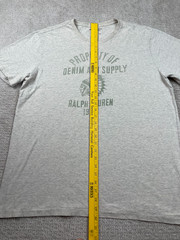 Denim Supply Ralph Lauren T Shirt Men XL Gray Indian Head Chief Graphic Tee 1967