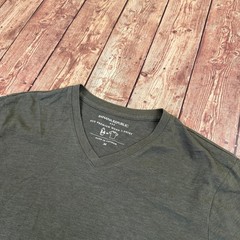 Banana Republic Eco Premium Wash T Shirt Mens Medium Green V Neck Short Sleeve