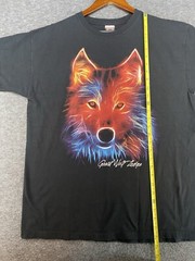 The Duck Co Great Wolf Lodge Colorful Graphic T-Shirt Black Size Large RARE