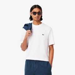 LACOSTE MEN’S CREW NECK T-SHIRT 100% COTTON art. TH7318 – WHITE and BLACK