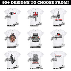 4 White Cement 2025 Summit White Fire Red Tech Grey Black Sneaker T Shirt Match