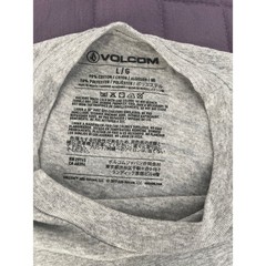 Volcom Garaged Short Sleeve T-Shirt Heathered Grey Graphic Skate Tee Size L
