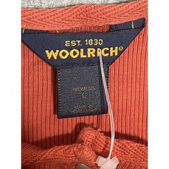 Woolrich Men’s Ribbed Henley T-Shirt Size L Large Orange Short Sleeve Casual Top