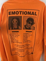 Emotional Oranges “Have You Heard?” Long Sleeve Shirt – Size M – Bright Orange