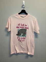 Vintage Eeyore Look on the Bright Side Disney Winnie the Pooh Graphic T Shirt
