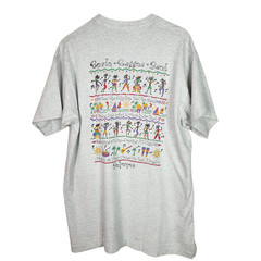 Vtg Bahamas Shirt Mens XL Gray Single Stitch Fruit of the Loom Reggae Rasta 90s