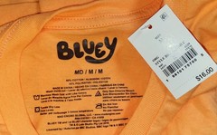 Bluey Fangtastic Orange Fall Halloween Long Sleeve T Shirt Mens M Womens L NWT