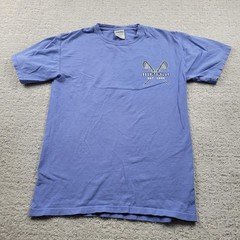 ComfortWash Shirt Mens S Purple Born To Play Lacrosse Graphic Tee Cotton
