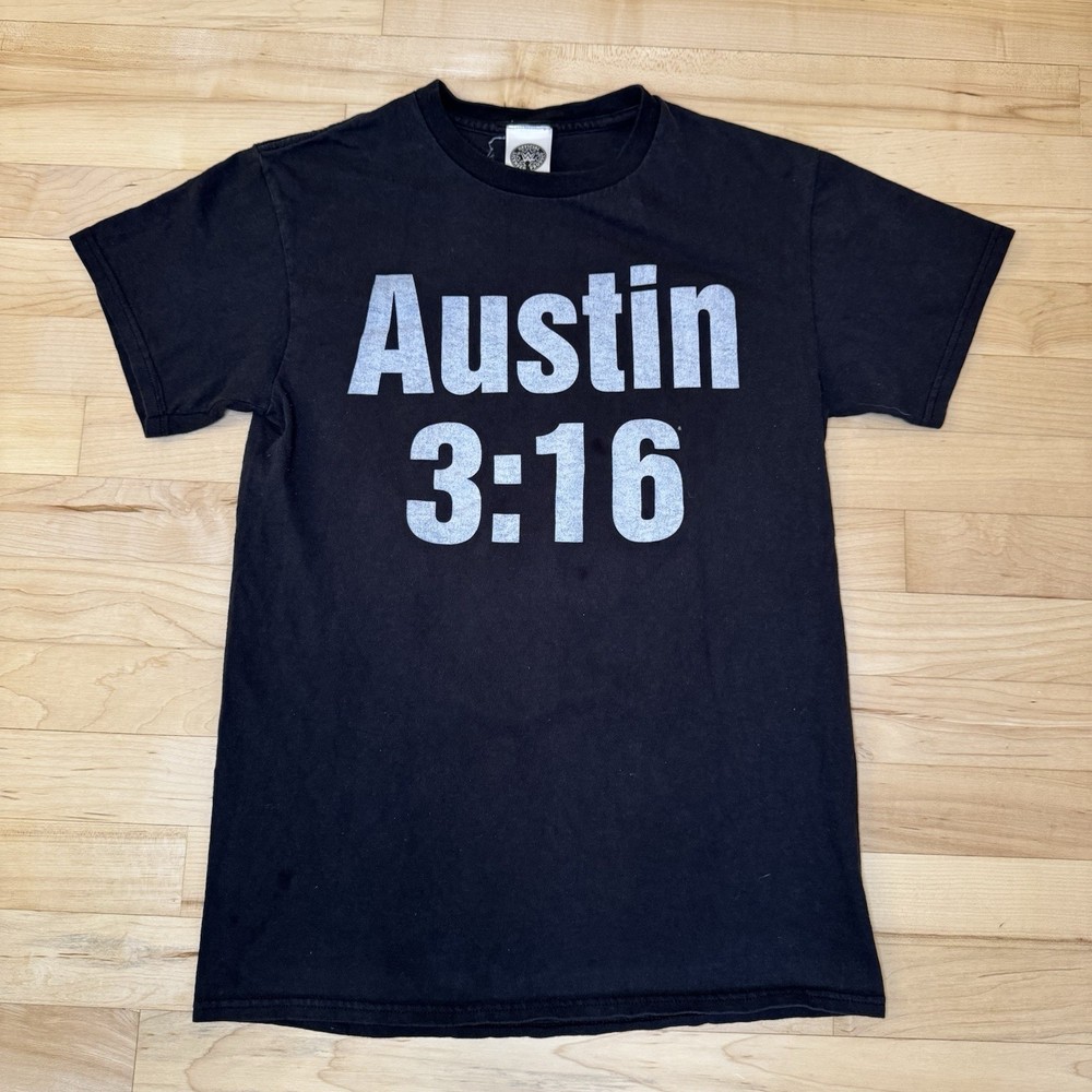 Authentic WWE STONE COLD Steve Austin 3:16 2018 T-shirt Size Small WWF Skull