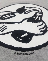 Supreme Molotov Tee Heather Grey Size L SS18 T-Shirt Rage Against The Machine