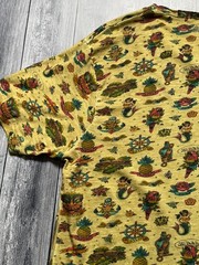 Vintage Von Dutch Yellow Big Logo T-shirt Men’s Size L