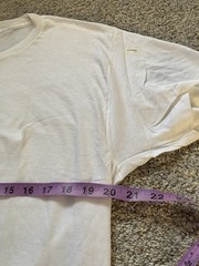 Vtg Jockey Power Knit T Shirt Sz L White Crewneck Made In USA Single Stitch NEW
