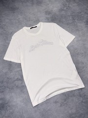 LOUIS VUITTON By Virgil Abloh Mens Luxury Casual Cotton White T Shirt RRP1300$+
