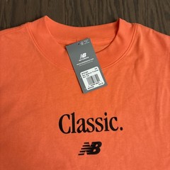 NWT New Balance Timeless Salmon Red Tee T-Shirt $45 Cotton Medium M NEW