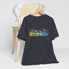 Flower Comfort Tee Floral Shirt Gift for Her Him Nature Lover Soft