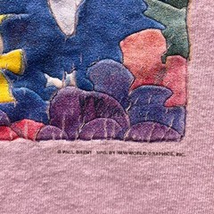 Vtg Dolphin Florida T Shirt Mens XL Fort Walton Beach Fish Graphic Light Pink SS