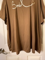 Unbranded Brown Short Sleeve Graphic T, Size 7XL