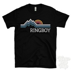 RINGBOY RETRO LOGO PARODY T-SHIRT portavogie down district northern ireland