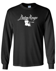 Baton Rouge Louisiana State T-Shirt Long Sleeve Graphic Tee Unisex Apparel