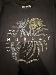 Hurley Palm Tree Graphic T Shirt Mens XXL Black Surf Beach Cotton Tee