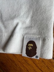 A Bathing Ape BAPE Ape Head Graphic Logo Men’s T-Shirt White Cotton Crew M