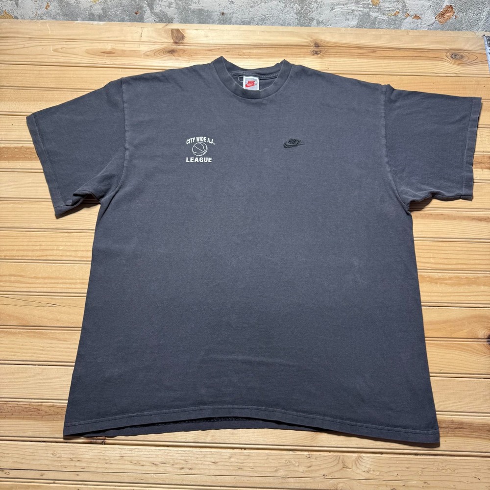 Vintage 90s Nike Sportswear City Wide AA League Embroidered Swoosh T-Shirt – XXL
