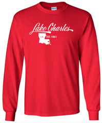 Lake Charles Louisiana T-Shirt Long Sleeve Graphic tee