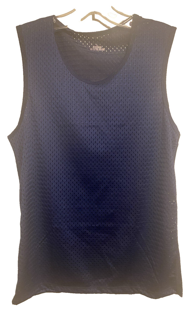 Men’s Mesh Tank Top Quick-Drying Fitness size Small US Navy Poly stretch NWOT