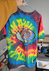 Vintage 90s Venice Beach Florida Shirt Medium Tie Dye Wild Oats Resort Tourist