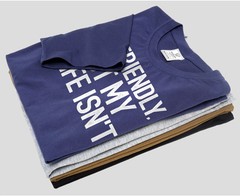 Men’s Funny I’m Friendly, But My Wife Isn’t Graphic T-shirt