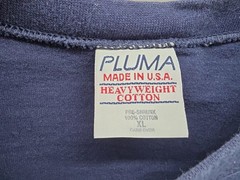 Vintage Pluma Long Sleeve Navy Blue Blank T Shirt Men’s Size XL Made in USA