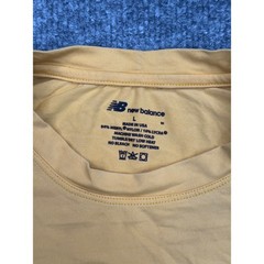 New Balance US Navy PT TShirt Mens Large Yellow Reflective Military Training Top
