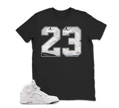 Number 23 jd 5 Metallic Rare Retro AJ5s 2026 BLACK/WHITE