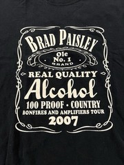 Braid Paisley Alcohol Band Shirt – Dual Sided – Size Large