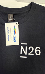 Anvil Lightweight N26 Logo Print T-Shirt By Spectrum Designs Black ~ Size Large