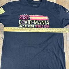 Grunt Style Covid Mania Stay At Home World Tour 2020 T Shirt Black Men’s L/XL