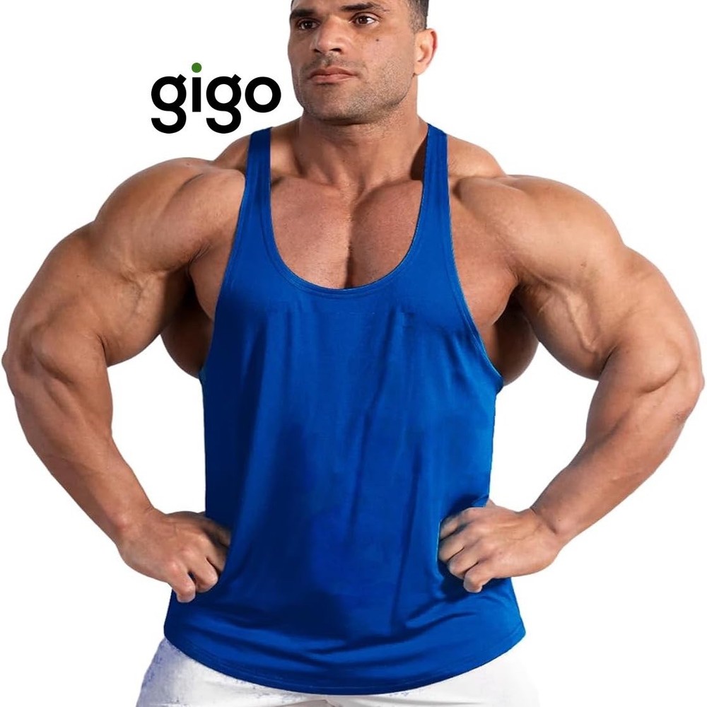 GIGO Stringer Tank Top Large Gently worn 96% polyester/4% spandex 20″ armpits