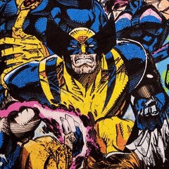 X-Men Shirt Mens Large Black Wolverine Marvel Andy Kubert Comic Casual NWoT