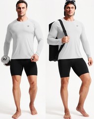 NELEUS Sun Protection Athletic Shirt Long Sleeve Finishing Workout Running Sh…
