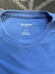 Goodfellow & Co Men’s Blue Solid Crew Neck Short Sleeve T-Shirt Size S