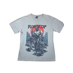 Loot Crate RoboCop Shirt Mens Large L Gray Alex Murphy Sci-Fi Movie Graphic Tee
